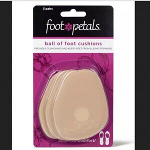 NEW Foot Petals Ball of Foot Foam Cushions 3 pairs